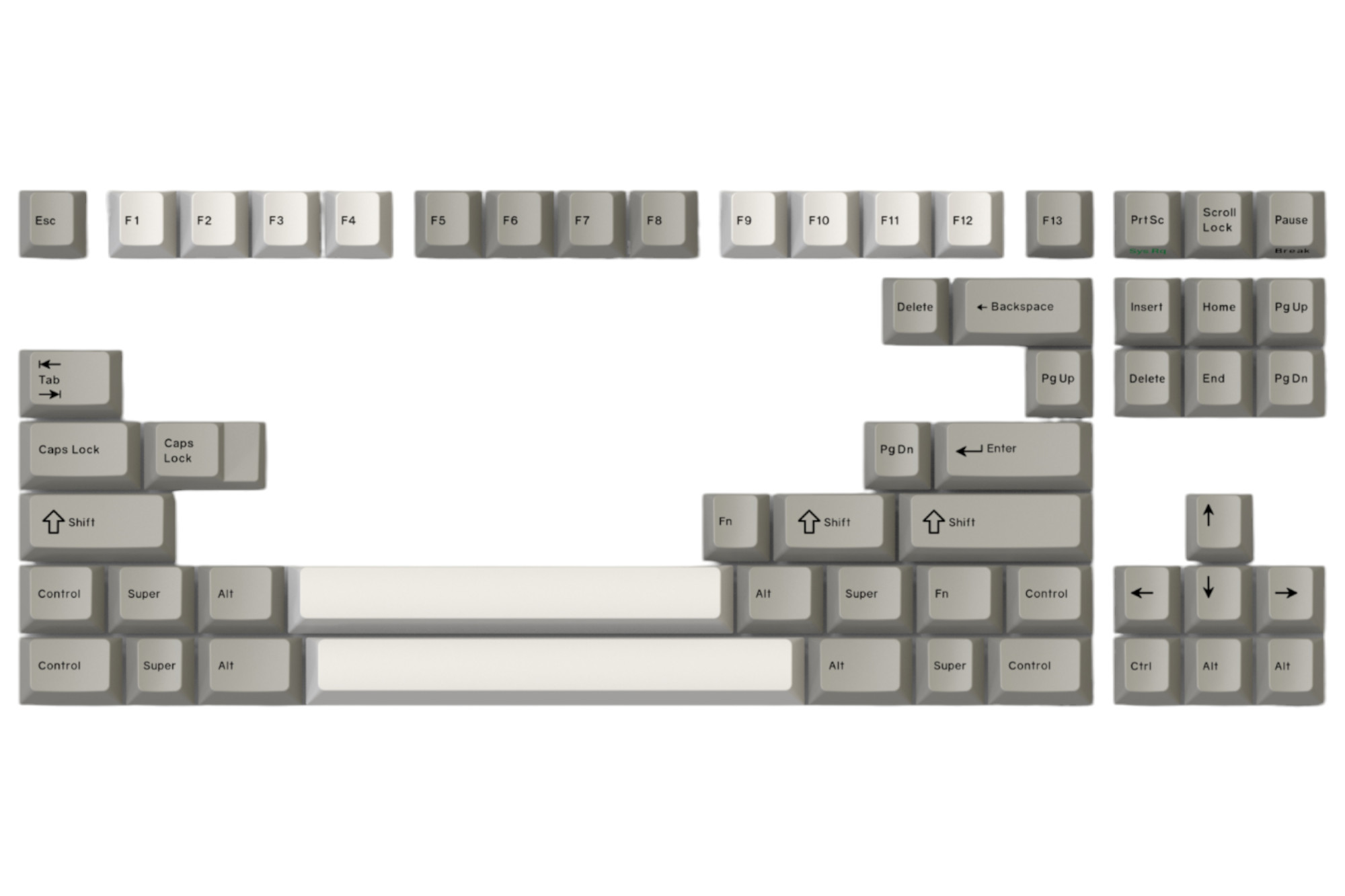 Hammerworks Mods 80s Beige (R6) Keycap Kit · Milktooth
